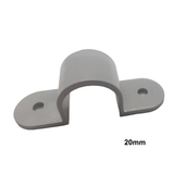 20mm PVC Saddle Conduit Fittings Grey