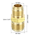 Free Welding Brass AC Pipe Reducing Union + 2 Flare Nuts