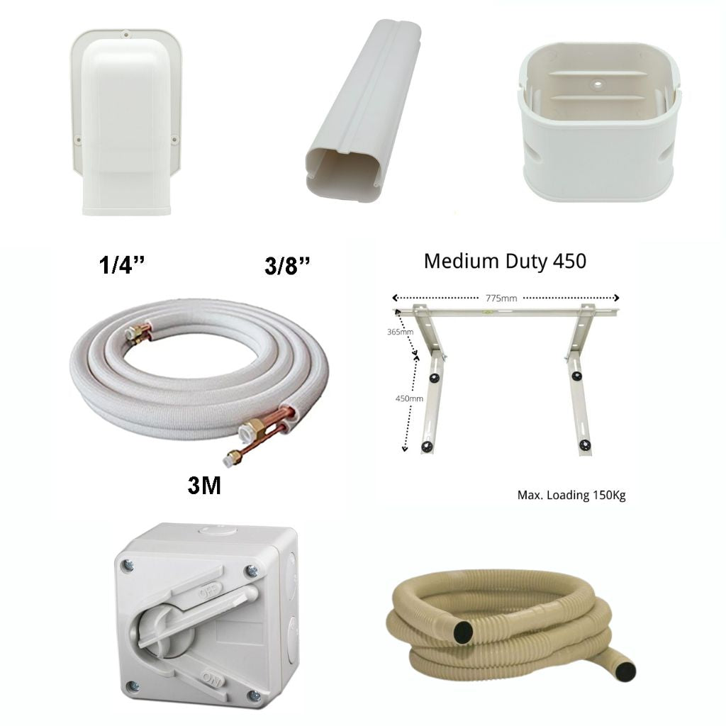 Air Conditioning Ground Floor Installation Kit - 1/4'' 3/8''