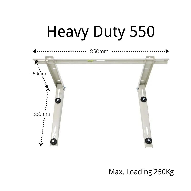 Air Conditioner Wall Bracket 550mm Heavy Duty, Max 250kg
