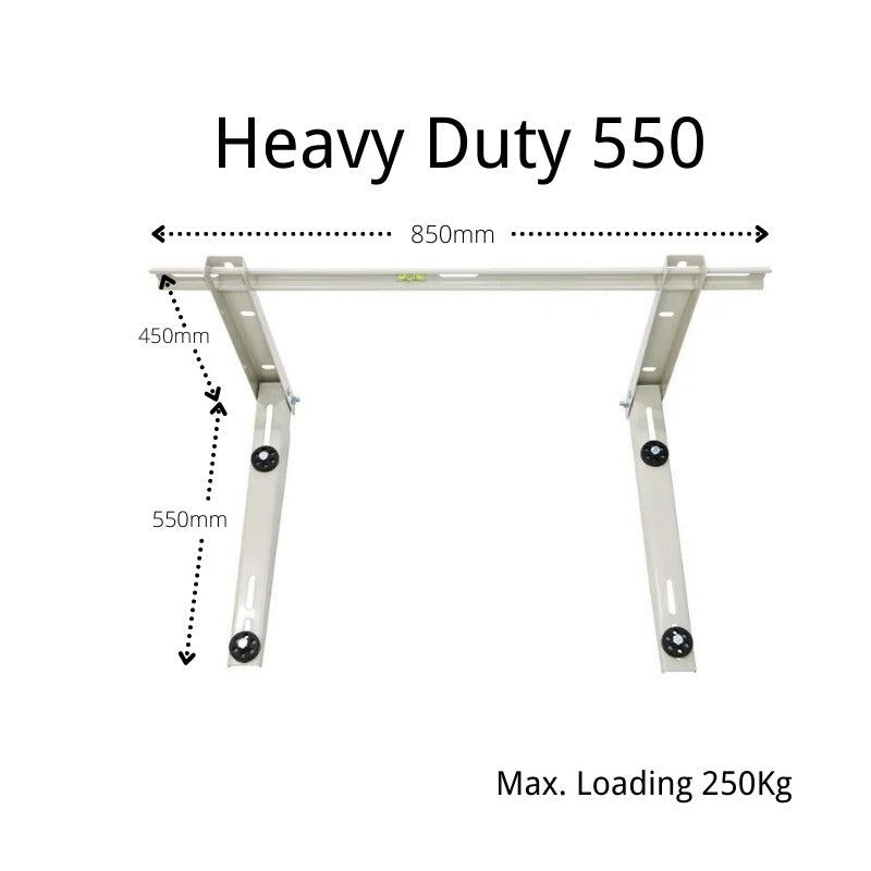 Air Conditioner Wall Bracket 550mm Heavy Duty, Max 250kg-Bulk Purchase