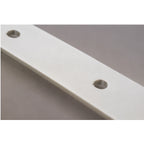 White Metal Strip with 5 pre-drilled mounting holes detail look