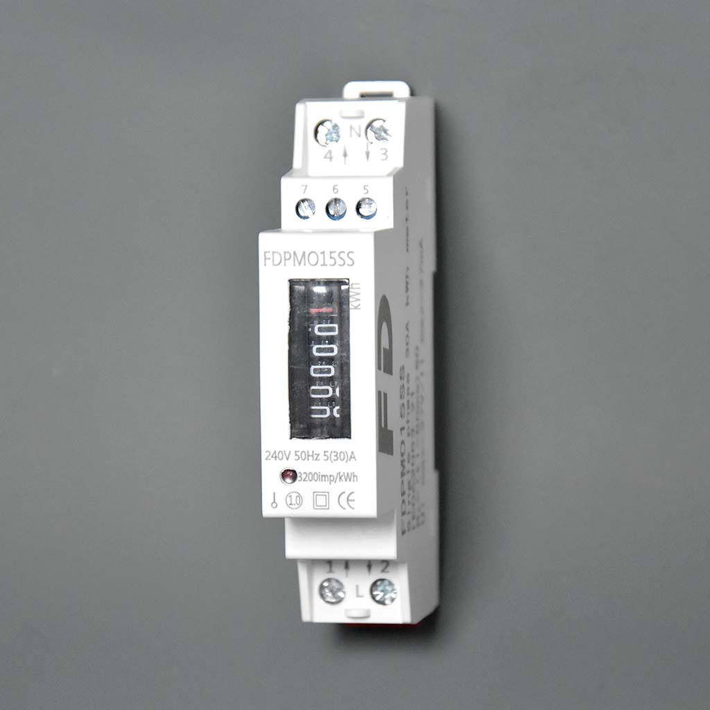 Single Phase Electricity kWh Sub Meter 30Amp