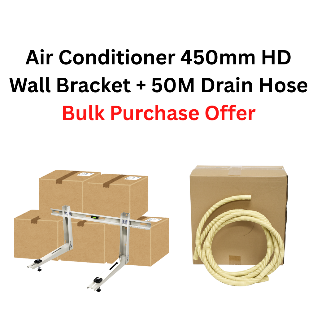 5 Boxes Air Conditioner 450mm Heavy Duty Wall Bracket with Free box of Drain Hose