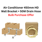5 Boxes Air Conditioner 450mm Heavy Duty Wall Bracket with Free box of Drain Hose