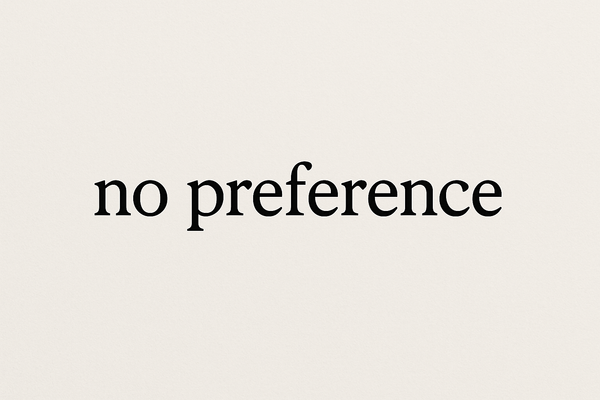 No Preference