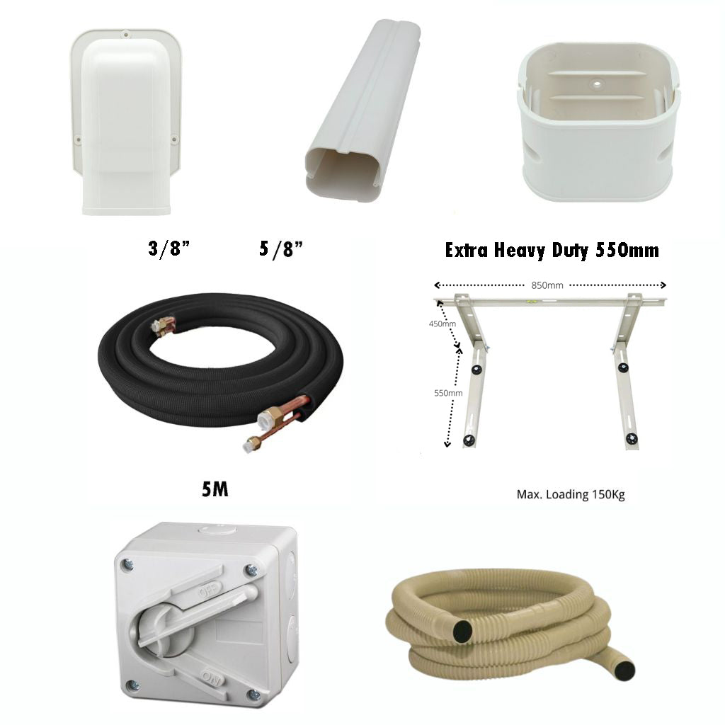Air Conditioning First Floor Installation Kit Bundle - 3/8'' 5/8''