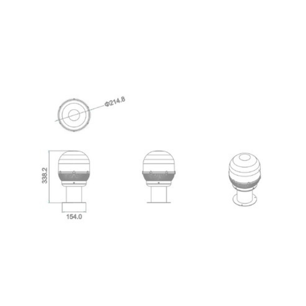 Solar Bollard LED Light Outdoor Smart Good Quality Garden Solar Commercial Lights