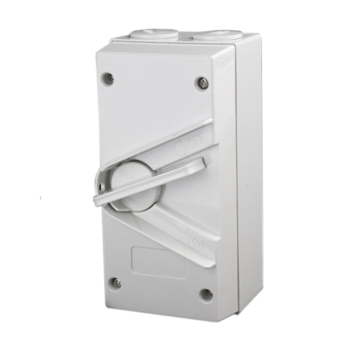 3 Pole 63A Weatherproof Isolator Switch - Star Sparky Direct