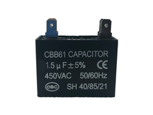 Load image into Gallery viewer, Air Conditioning Capacitor 1.5uf CBB61 - Star Sparky Direct