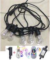 Load image into Gallery viewer, Weatherproof outdoor LED festoon lighting string light-Warm white bulb