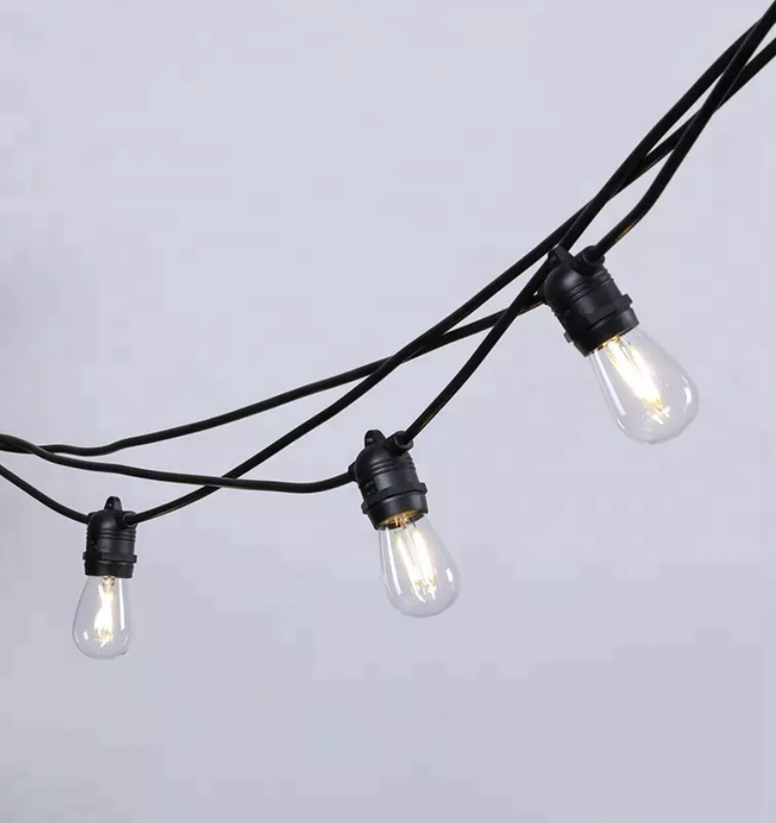 Weatherproof outdoor LED festoon lighting string light-Warm white bulb