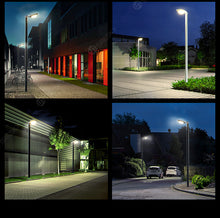 Load image into Gallery viewer, Solar Smart Motion Sensor LED Pole Design Outdoor Street Light