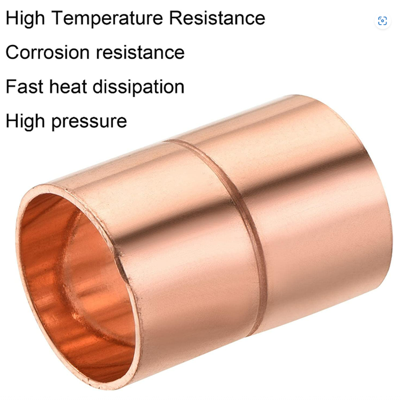 Sourcing Map Straight Copper Coupling Fittings, Welding Joint