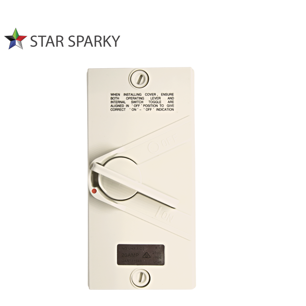 1 Phase 20A Weatherproof Isolator Switch - Star Sparky Direct