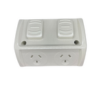 2 Phase Outdoor Weatherproof Double Powerpoint Outlet - Star Sparky Direct