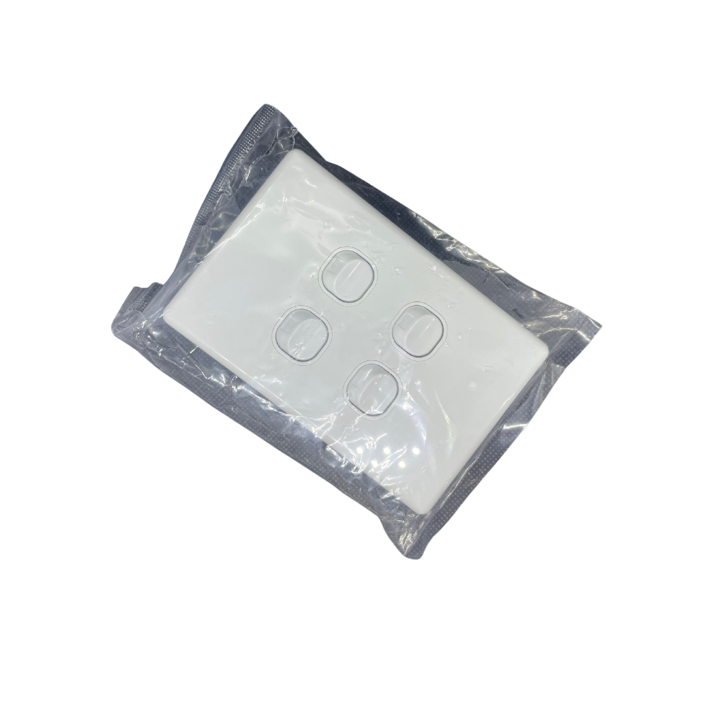 4 Gang Light Switch Vertical 10A 250V - KS308-V - Star Sparky Direct