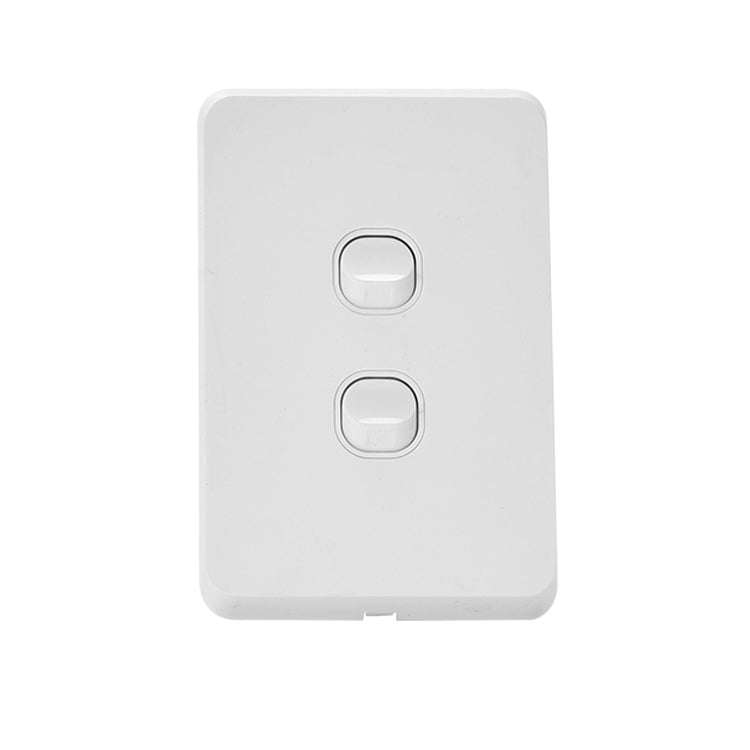 2 Gang Light Switch Vertical 10A 250V RS304-V
