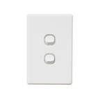 2 Gang Light Switch Vertical 10A 250V KS304-V