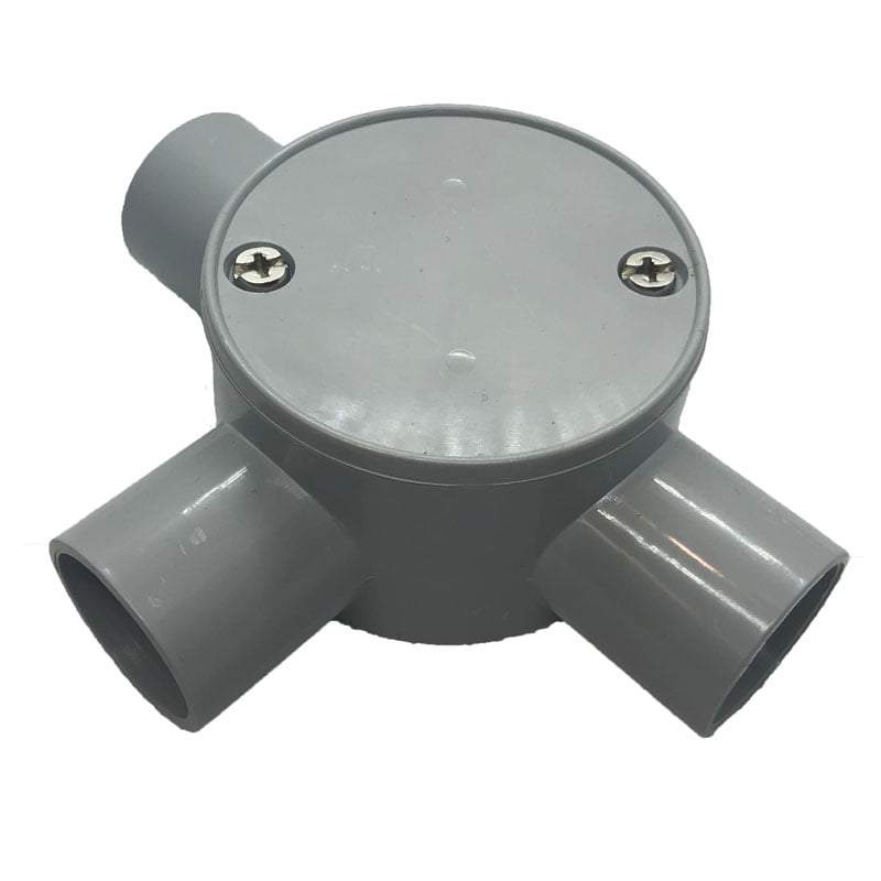 20mm Three Way Junction Box Shallow - Star Sparky Direct