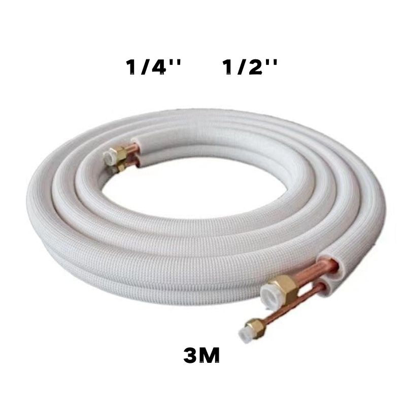 3M Air Conditioner Pair Coil Tube 1/4'' 1/2'' Insulated Copper Pipes