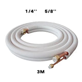 3M/5M Air Conditioner Pair Coil Tube 1/4'' 5/8'' Insulated Copper Pipes