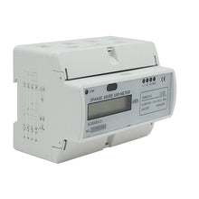 Load image into Gallery viewer, 3 Phase 4 Wire 100amp Din Rail Kilowatt Hour Meter Digital  LCD