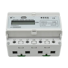 Load image into Gallery viewer, 3 Phase 4 Wire 100amp Din Rail Kilowatt Hour Meter Digital  LCD