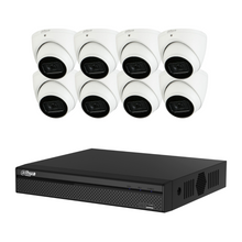 Load image into Gallery viewer, Dahua 6MP 8CH CCTV Kit: 8 x 6MP Turret IP Camera with 8 Channel NVR