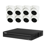 Dahua 8 x 6MP WizSense Cameras Turret Kits with 8 Channel NVR
