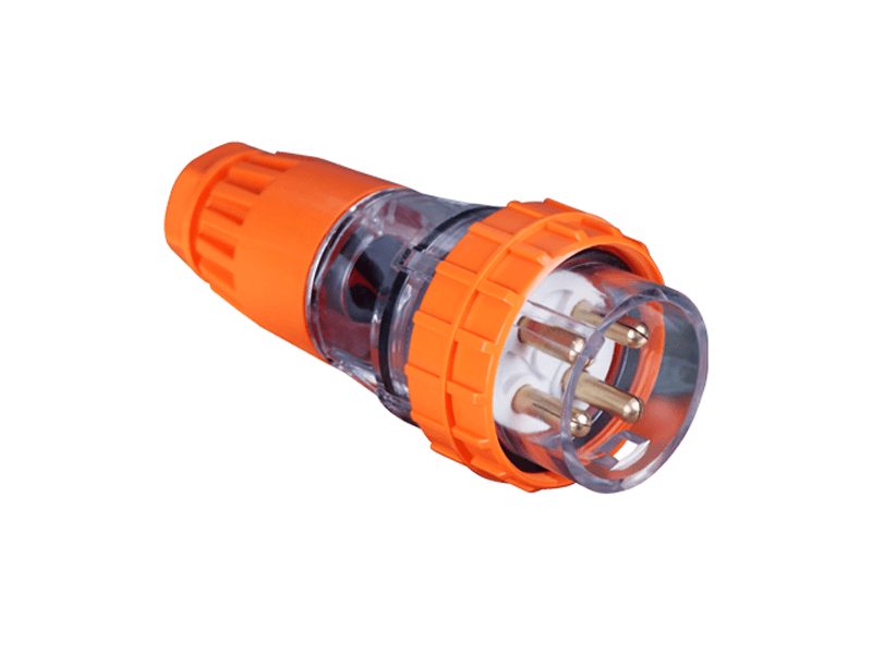 4 Round Pin 32AMP Weatherproof Straight Plug - Star Sparky Direct