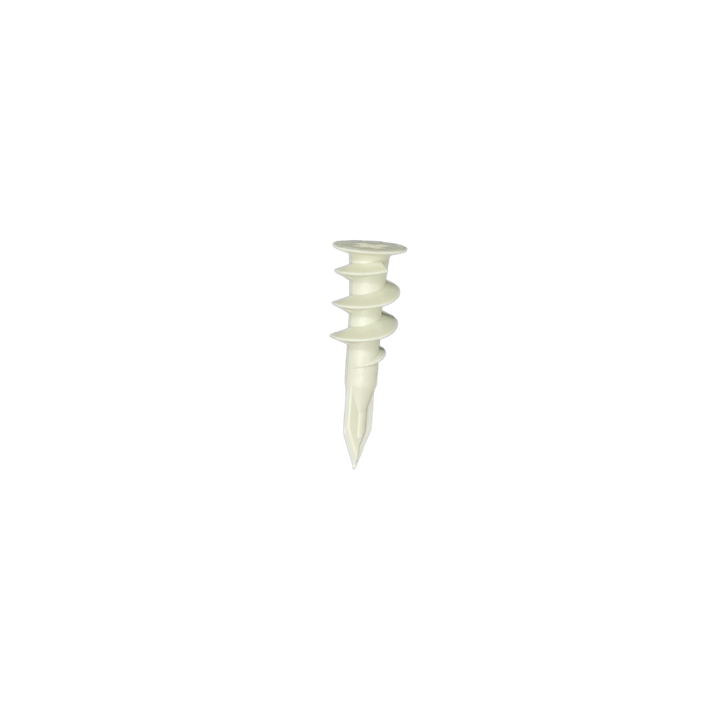 100 x Nylon Anchors Screws Wall Mates for Plaster Board 13x45mm - Star Sparky Direct