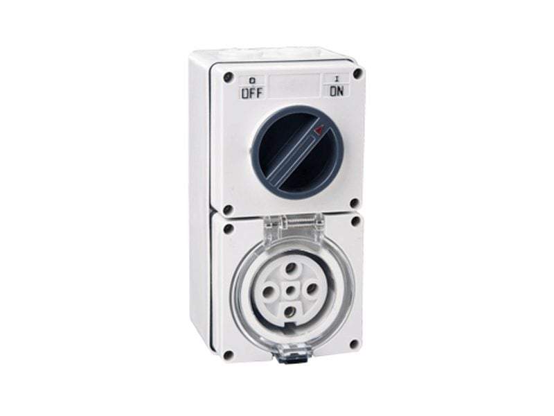 5 Pin 32 AMP Combination Switched Socket - Star Sparky Direct