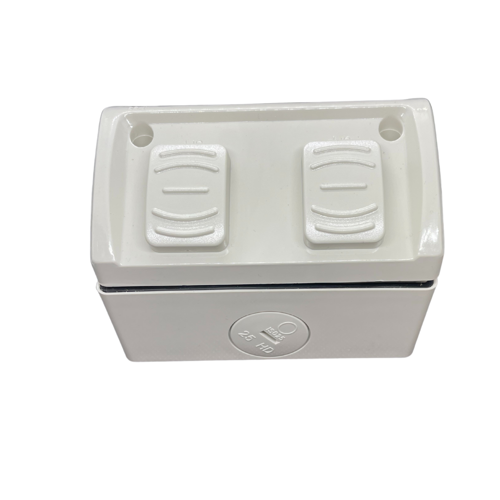 2 Phase Outdoor Weatherproof Double Powerpoint Outlet - Star Sparky Direct
