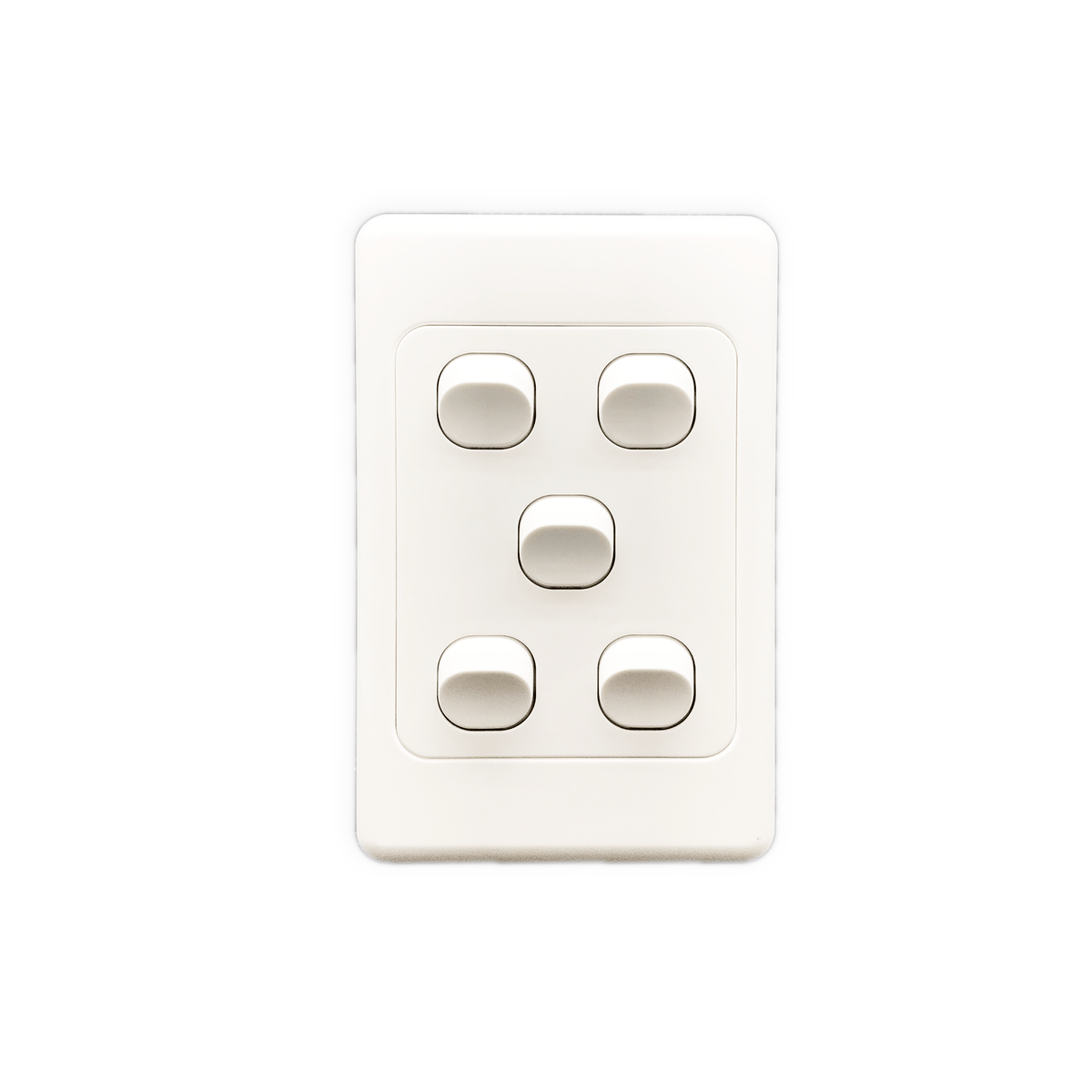 5 Gang 2 way switch vertical 10A 250V - AS310-V 5 - Star Sparky Direct