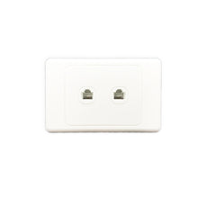 Load image into Gallery viewer, 2 Gang 4 Core Telephone Outlet Socket - AS325 - Star Sparky Direct