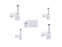 Load image into Gallery viewer, 500 x 12mm Cable Clips Flat White - Star Sparky Direct