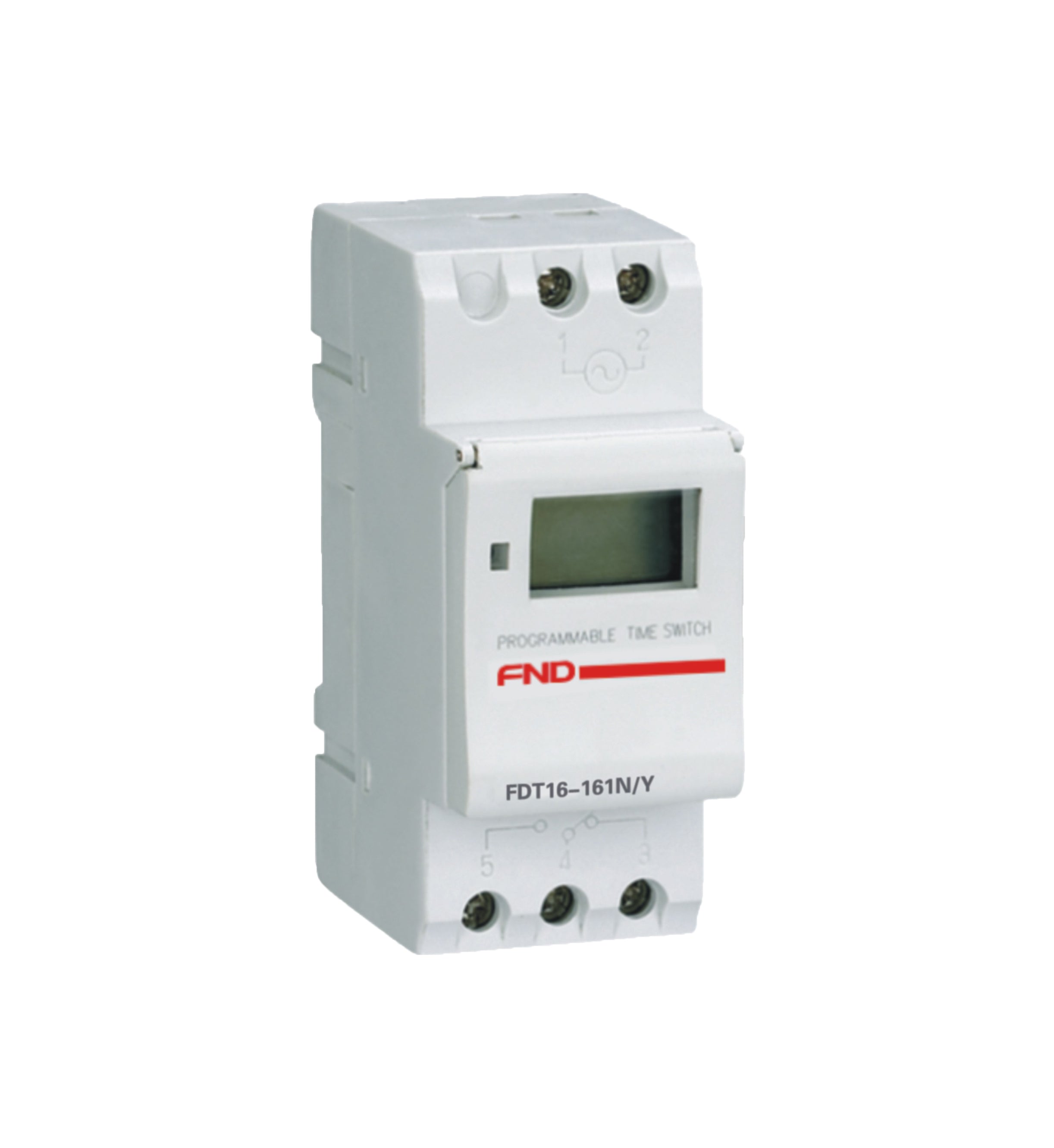 DIN Rail Mount Digital Programmable Timer with LCD Display 16A 250V ...