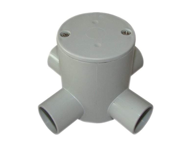 20mm Four Way Junction Box Deep - Star Sparky Direct