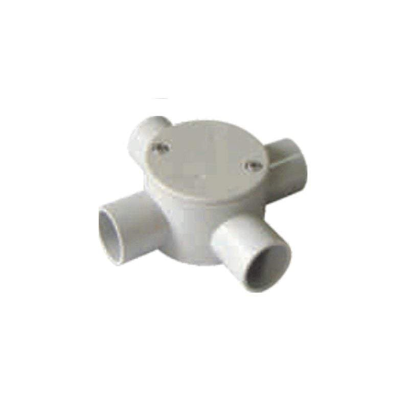 25mm Four Way Junction Box Shallow - Star Sparky Direct
