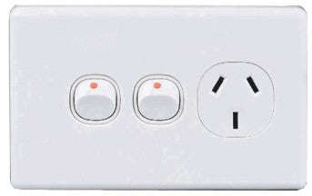 2 Gang 1 socket 10A - GPO1EX -  Star Sparky Direct