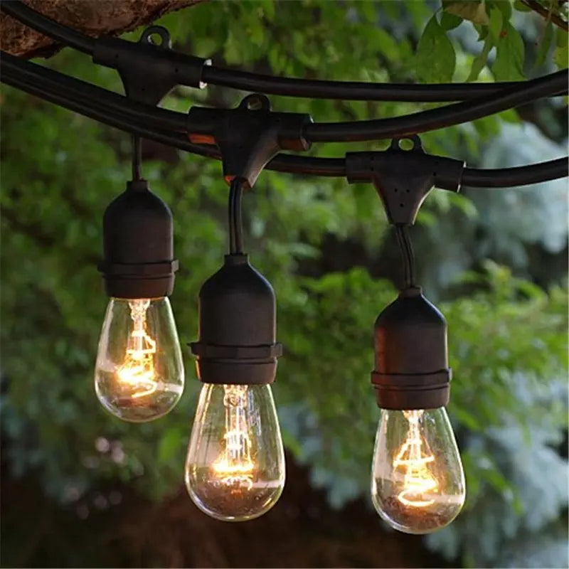 Weatherproof outdoor LED festoon lighting string light-Warm white bulb