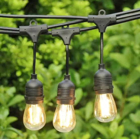 Weatherproof outdoor LED festoon lighting string light-Warm white bulb