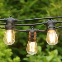 Load image into Gallery viewer, Weatherproof outdoor LED festoon lighting string light-Warm white bulb