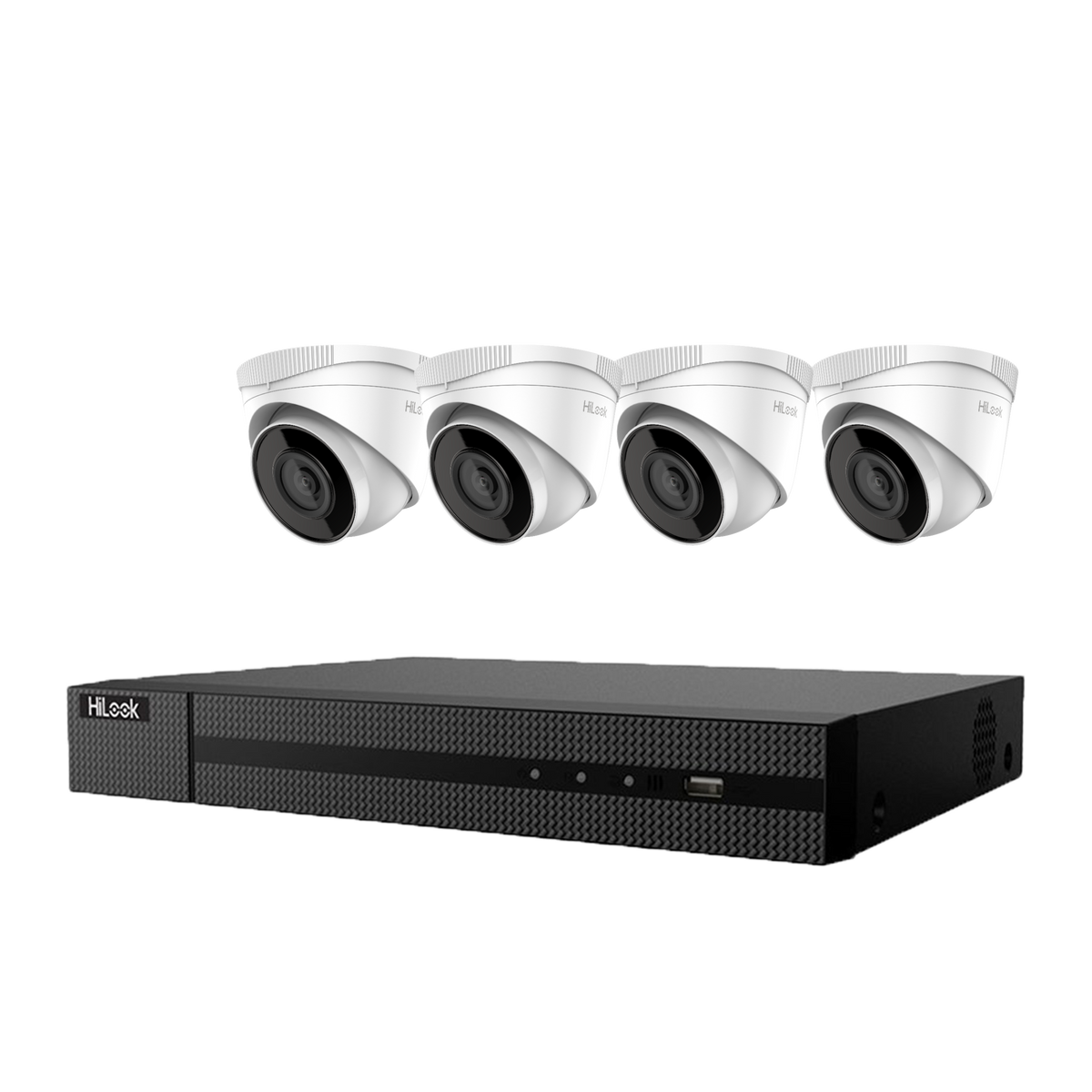 Hikvision Hilook 4 x 4MP Turret Kit with 4CH NVR