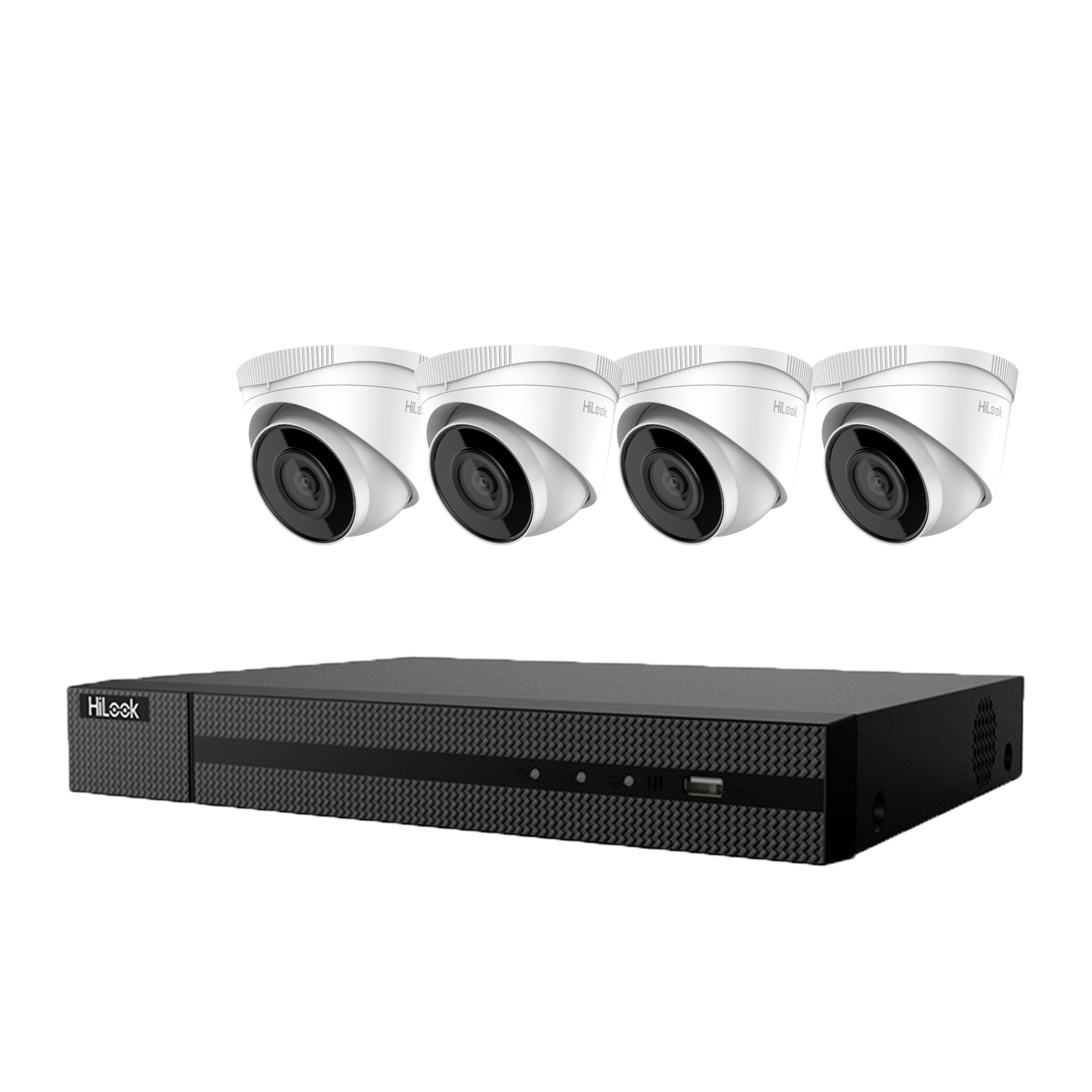 Hikvision Hilook 4 x 4MP Turret Kit with 4CH NVR