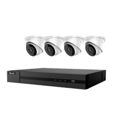 Load image into Gallery viewer, Hikvision Hilook 4 x 4MP Turret Kit with 4CH NVR