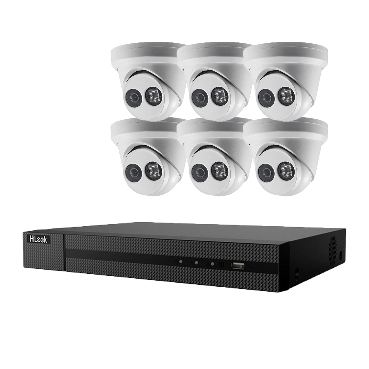 Hikvision Hilook 6 x 6MP Turret Kit with 8CH NVR