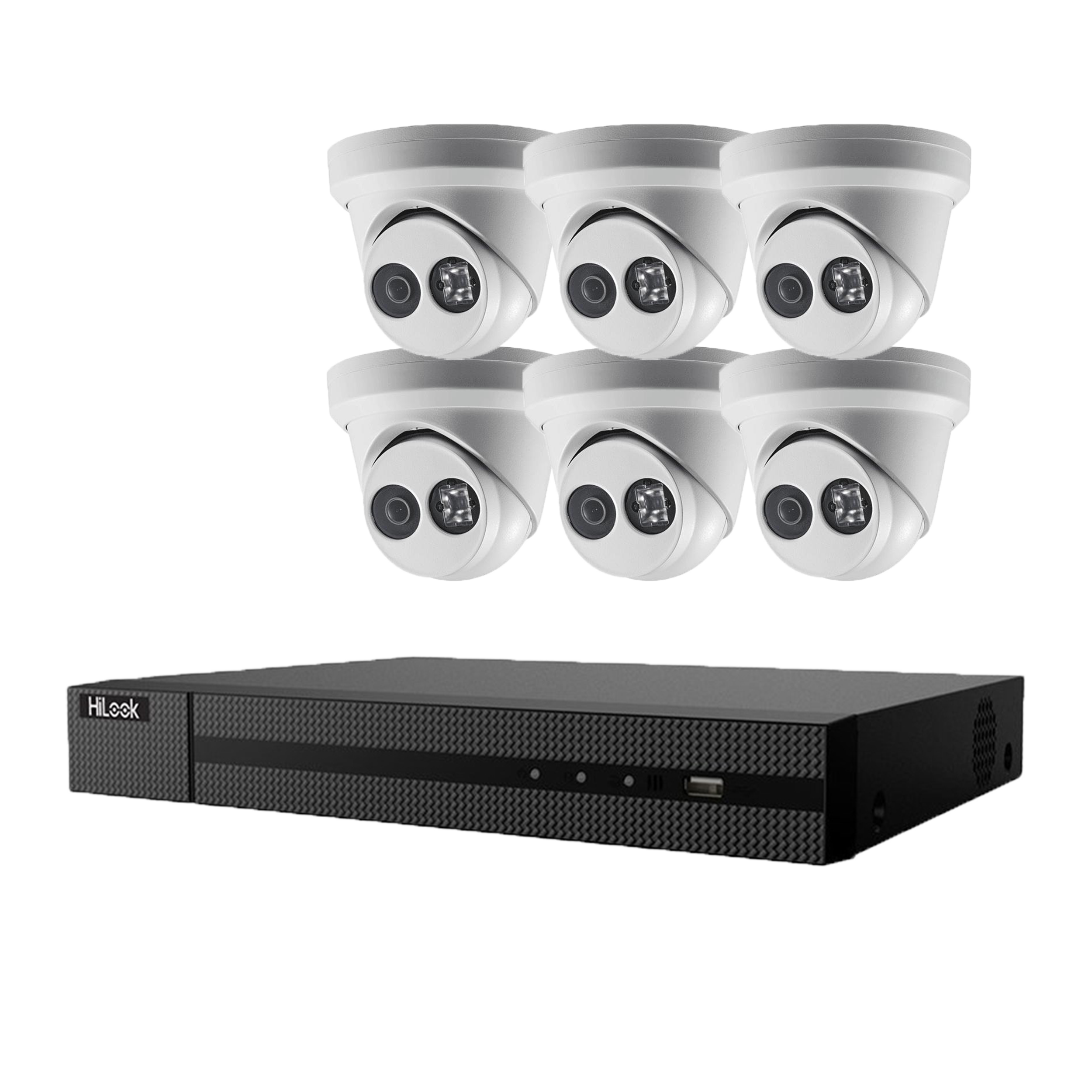 Hikvision Hilook 6 x 6MP Turret Kit with 8CH NVR