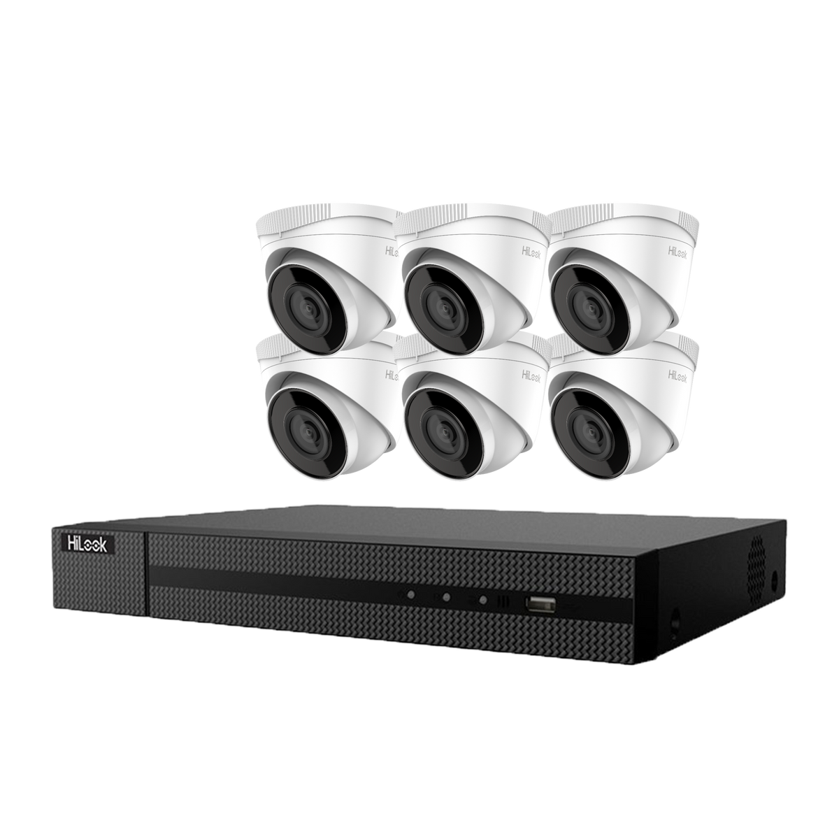 Hikvision Hilook 6 x 4MP Turret Kit with 8CH NVR